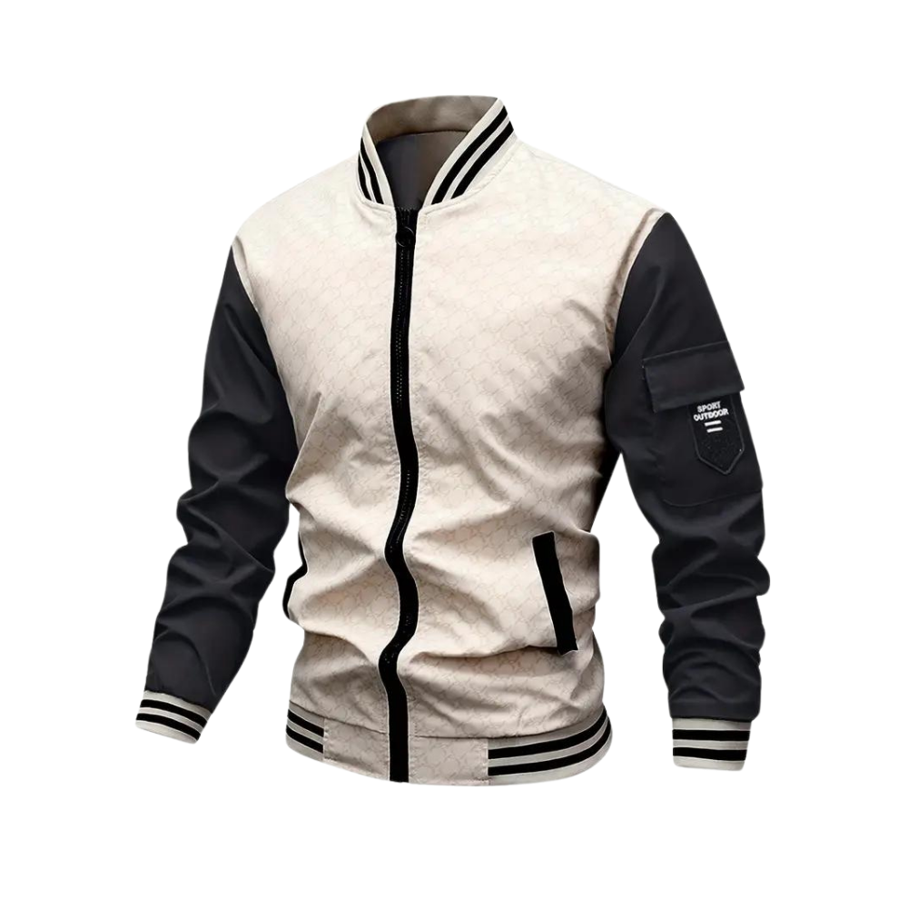 Stylish Men's Bomber Leather Jacket - ModishWorld