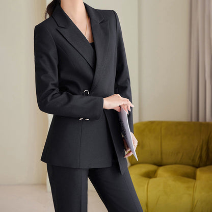 Classic Ladies Business Suit Jacket and Pants Set - ModishWorld