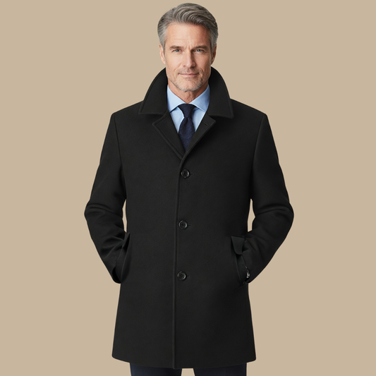 Classic Dark Navy Trench Coat for Men - Modish World