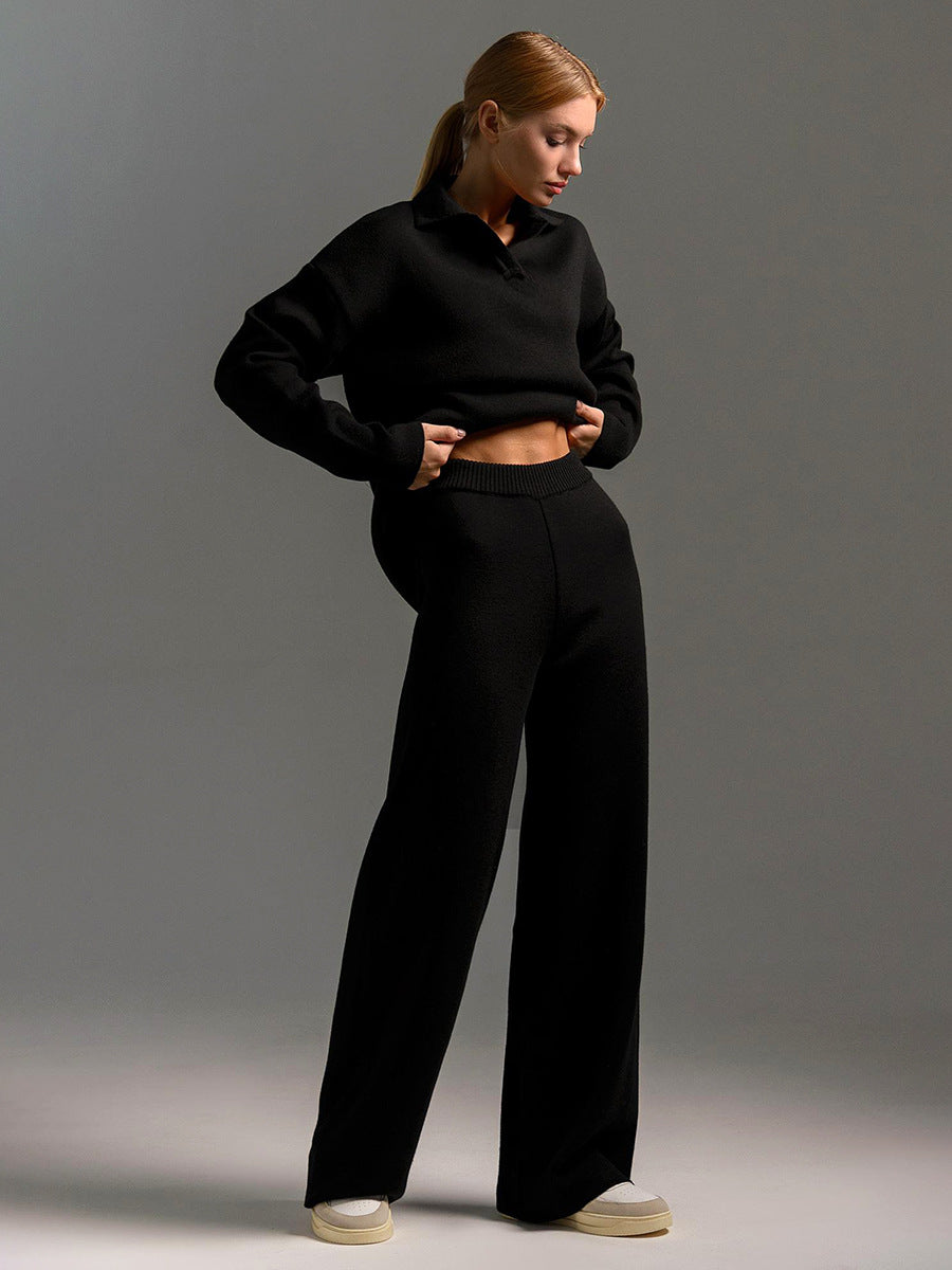 Feminine Crew Neck Wool Sweater