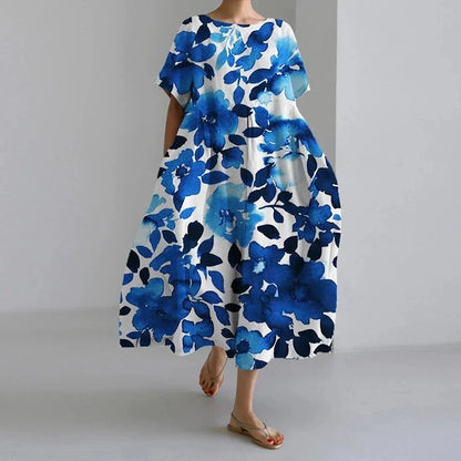 Fashionable Casual Floral Women's Maxi Dress