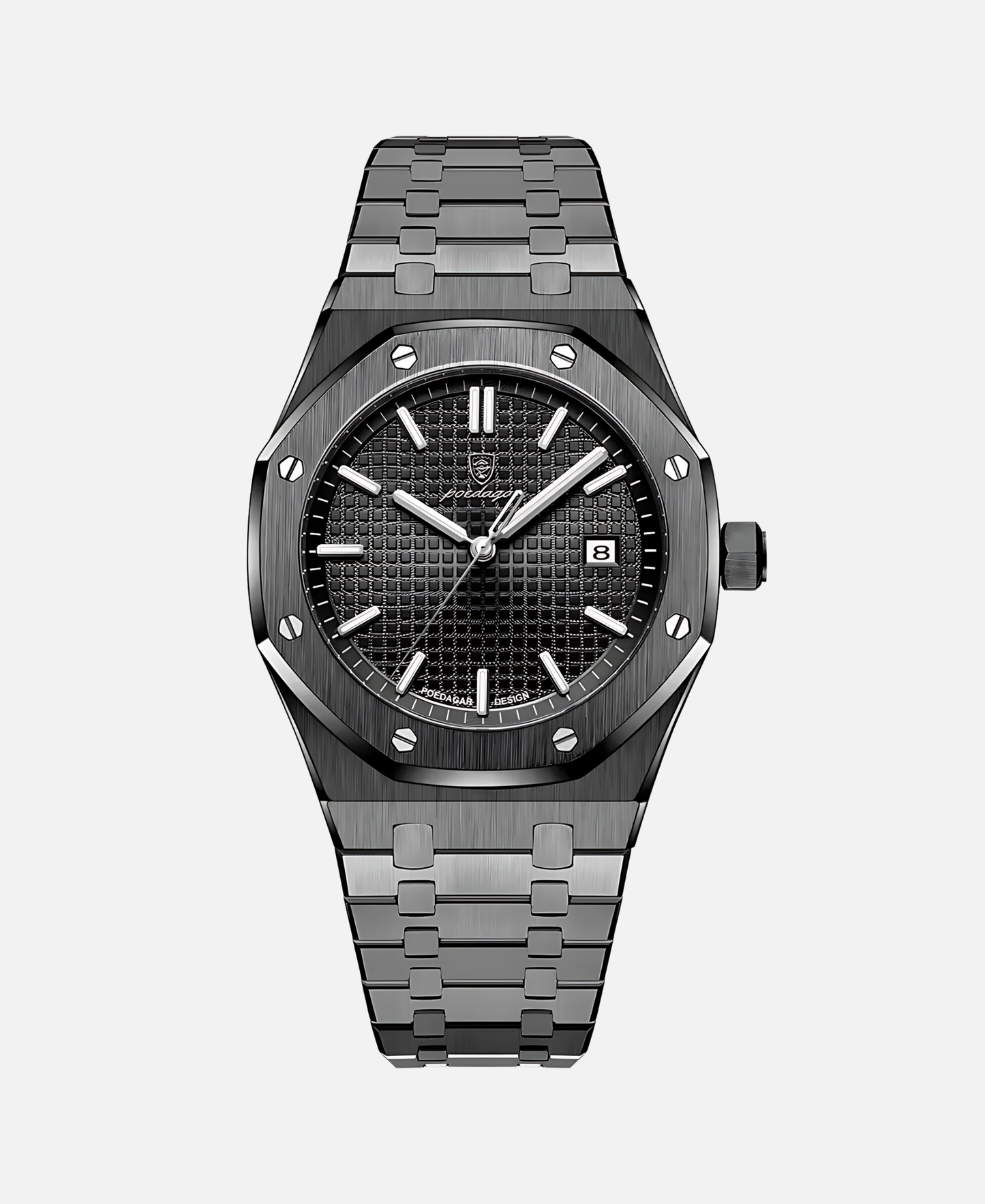Rugged Metal Mens Wristwatch