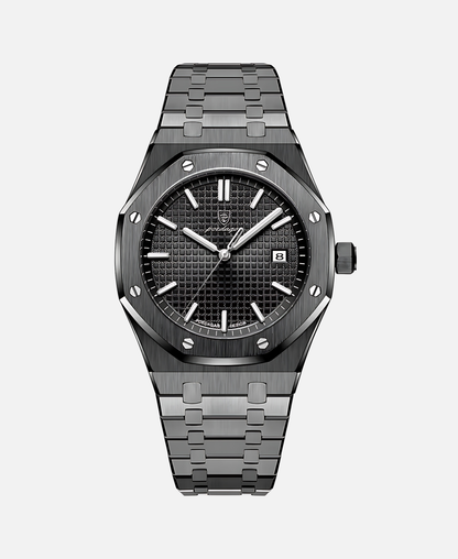 Rugged Metal Mens Wristwatch