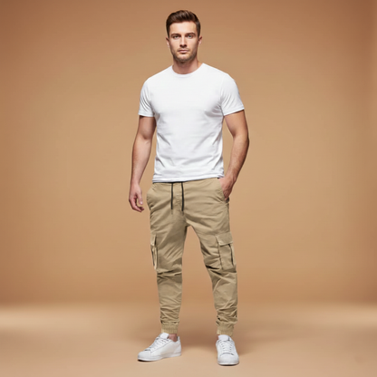 Comfortable Men's Elastic Waist Joggers Pants