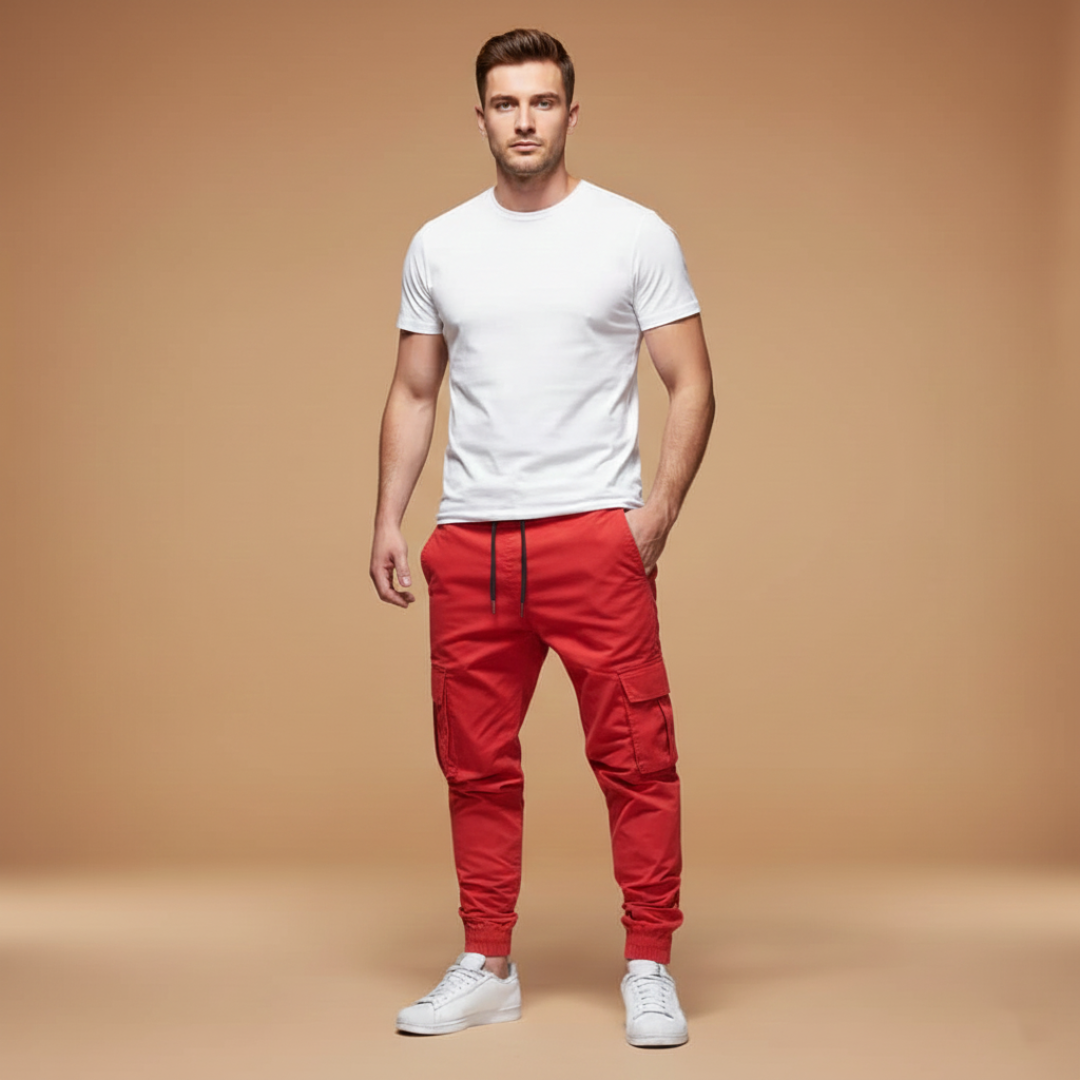 Comfortable Men's Elastic Waist Joggers Pants