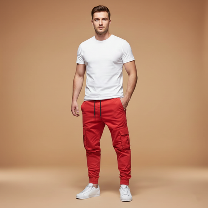 Comfortable Men's Elastic Waist Joggers Pants