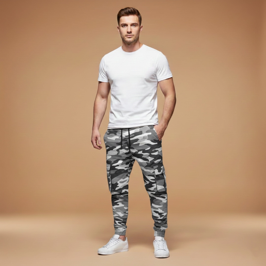 Comfortable Men's Elastic Waist Joggers Pants