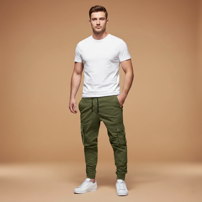 Comfortable Men's Elastic Waist Joggers Pants