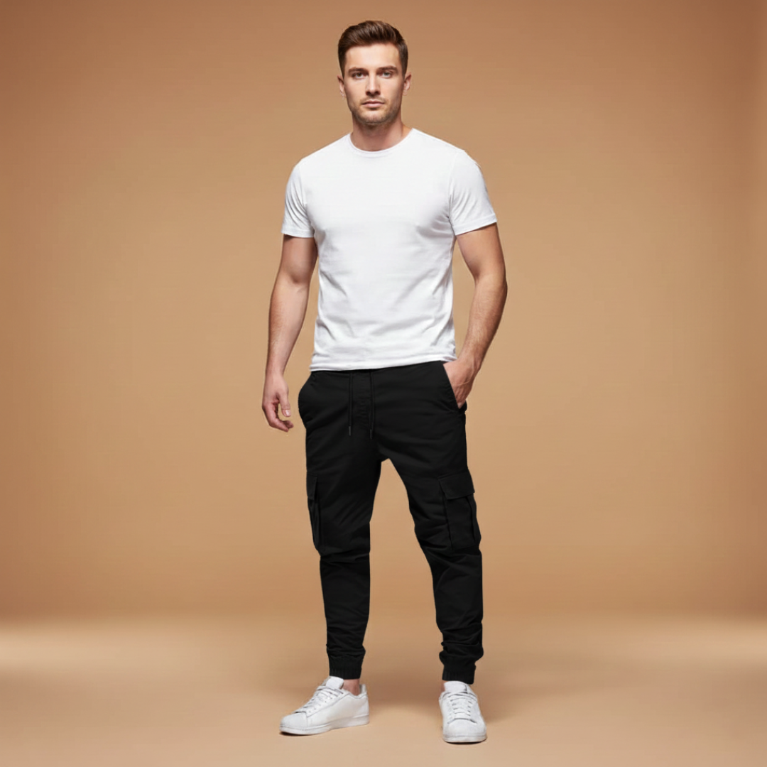 Comfortable Men's Elastic Waist Joggers Pants