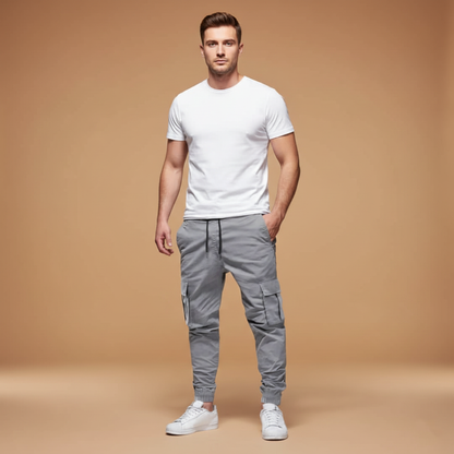Comfortable Men's Elastic Waist Joggers Pants