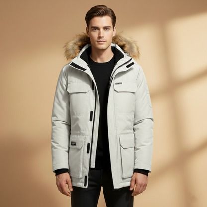 Waterproof Men's Hooded Zip Up Jacket