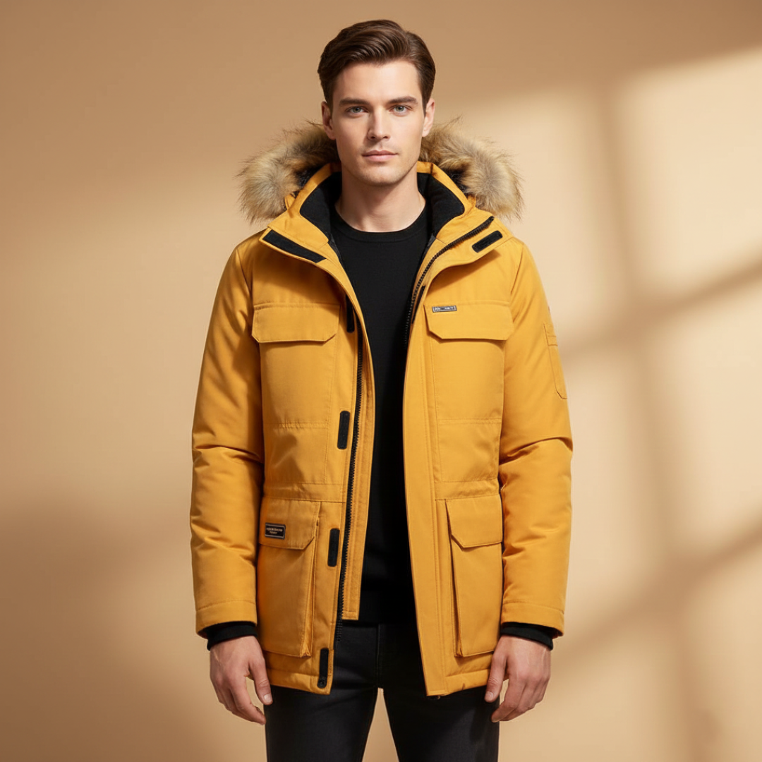 Waterproof Men's Hooded Zip Up Jacket