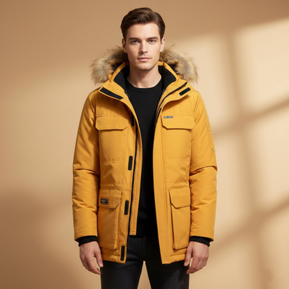 Waterproof Men's Hooded Zip Up Jacket