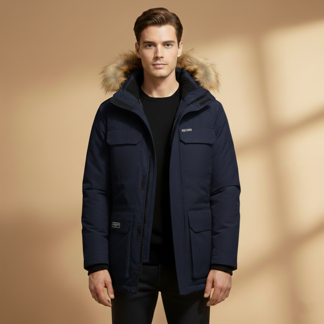 Waterproof Men's Hooded Zip Up Jacket