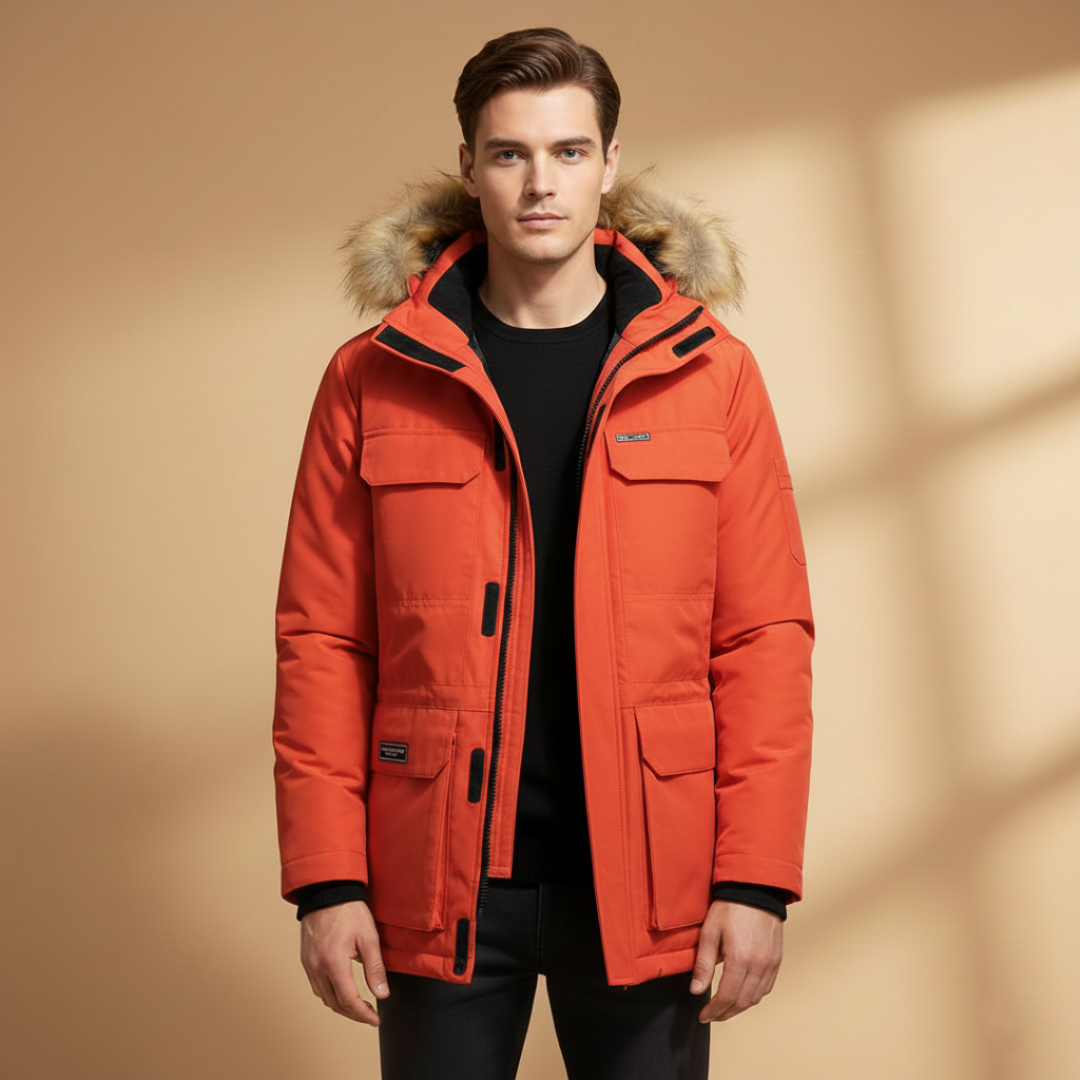 Waterproof Men's Hooded Zip Up Jacket