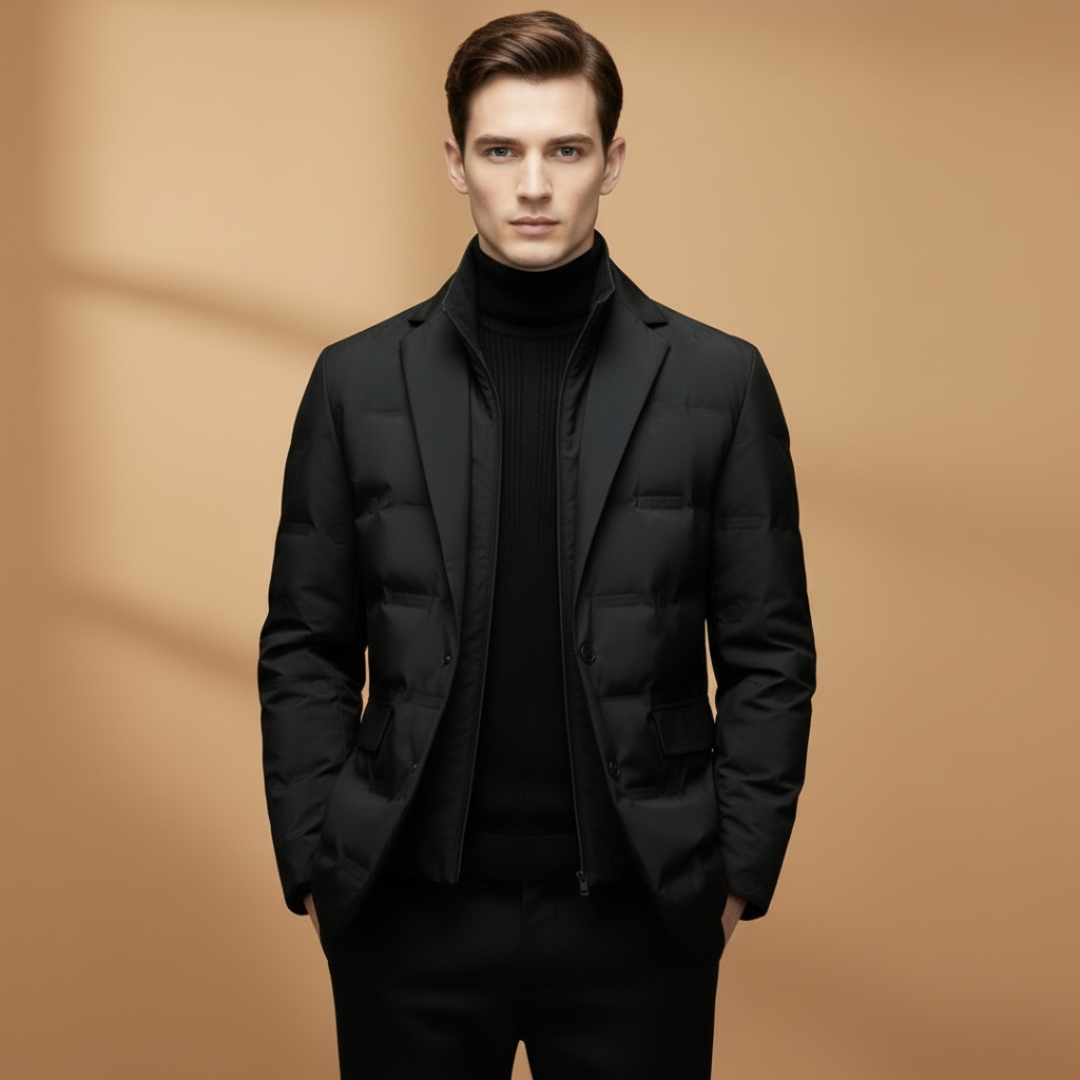 Waterproof Men's Parka Coat with Hood and Zip