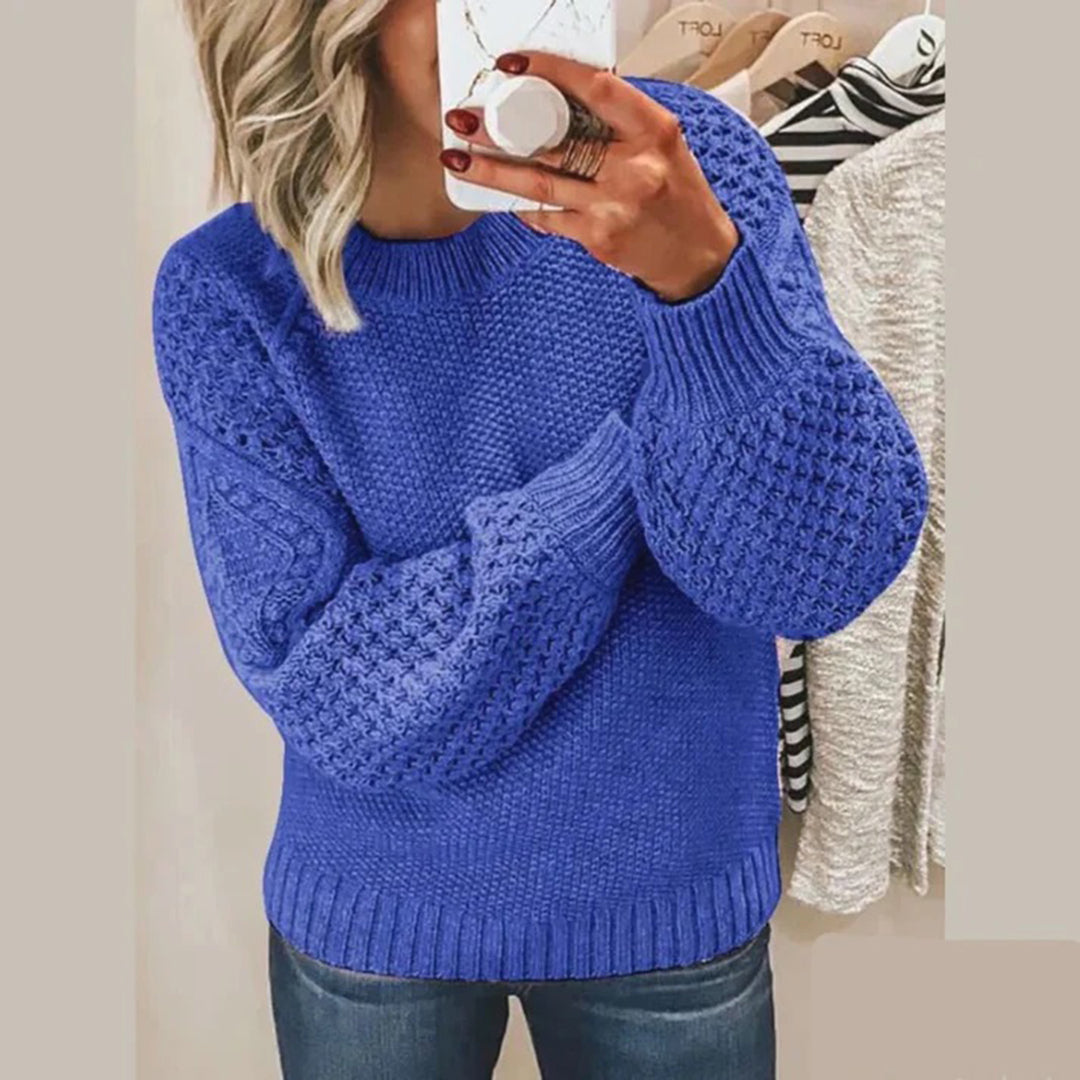 Women's Sweater - Soft Crew Neck Pullover - ModishWorld
