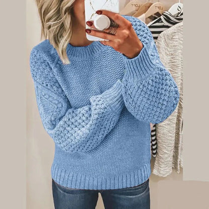 Women's Sweater - Soft Crew Neck Pullover