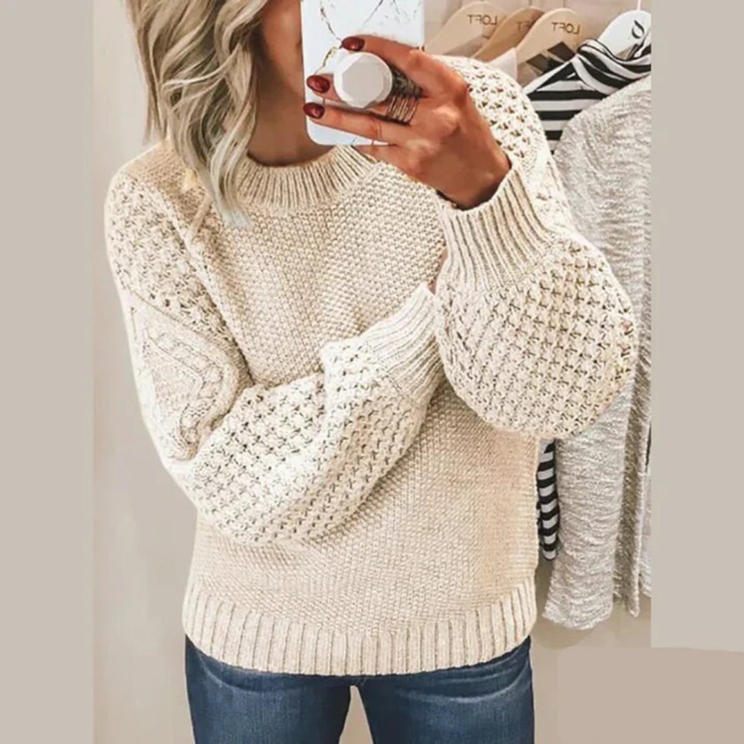 Women's Sweater - Soft Crew Neck Pullover