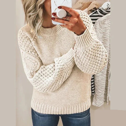 Women's Sweater - Soft Crew Neck Pullover