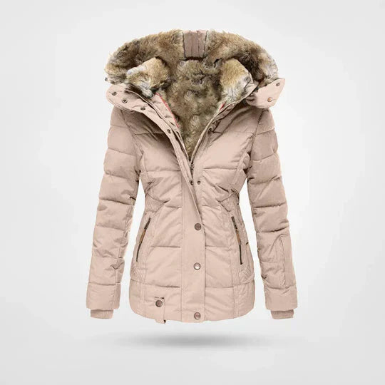 Warm Insulated Parka Coat for Ladies