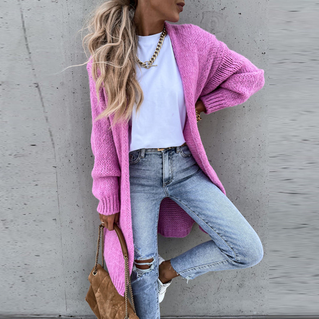 Cozy Women's Oversized Knit Cardigan Sweater