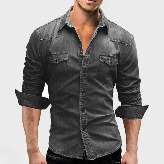 Classic Fit Men's Blue Jeans Shirt - Modish World