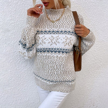 Classic Knit Crew Neck Sweater for Women