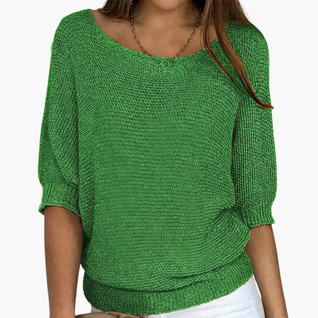 Relaxed Fit V Neck Women's Top - ModishWorld