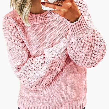 Loose Fit Women's Cable Knit Sweater