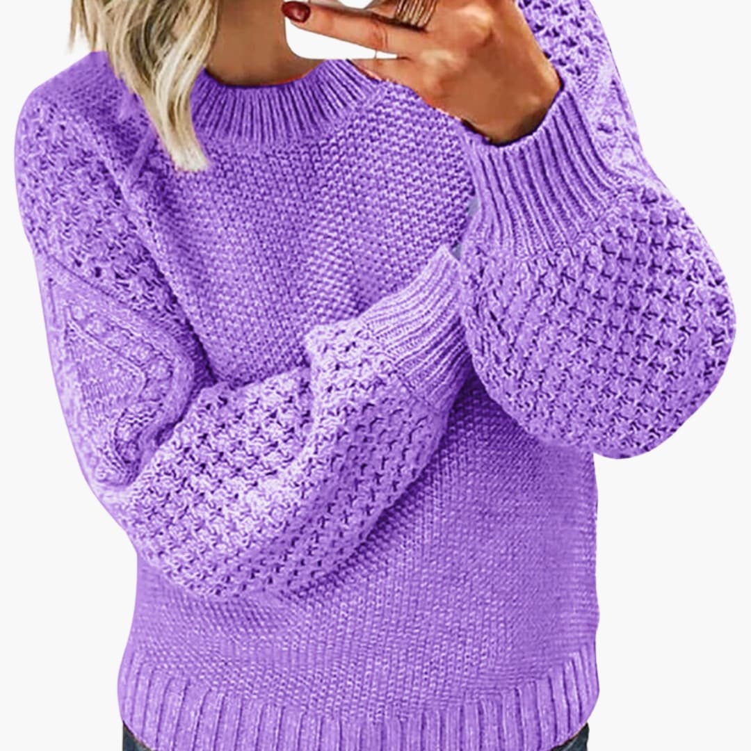 Loose Fit Women's Cable Knit Sweater