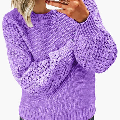 Loose Fit Women's Cable Knit Sweater