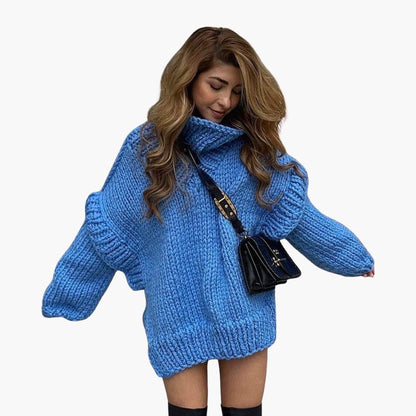 Large Crew Neck Women's Sweater