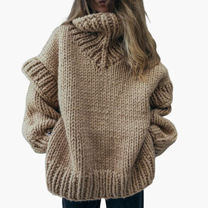 Large Crew Neck Women's Sweater