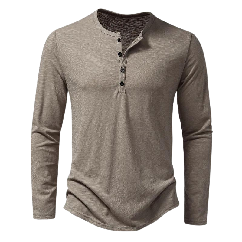 Relaxed Fit Casual Long Sleeve Mens Shirt