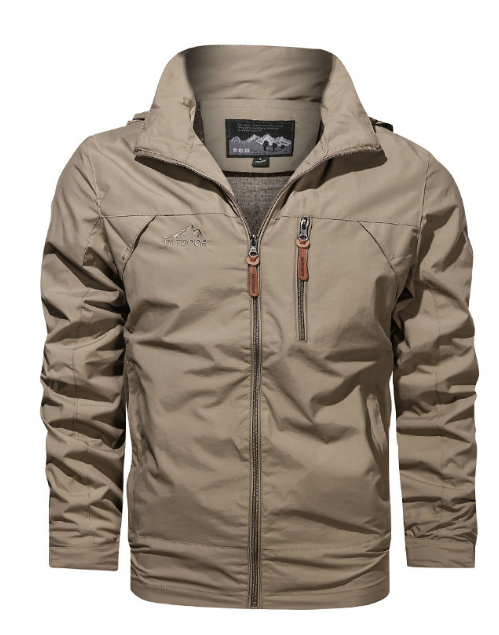Waterproof Men's Full Zip Windbreaker Jacket