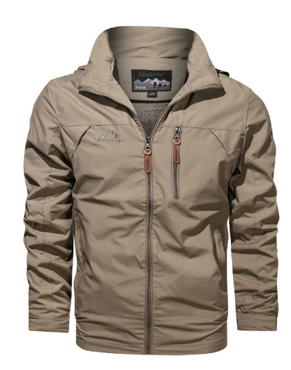 Waterproof Men's Full Zip Windbreaker Jacket