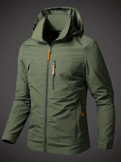 Waterproof Men's Full Zip Windbreaker Jacket - ModishWorld