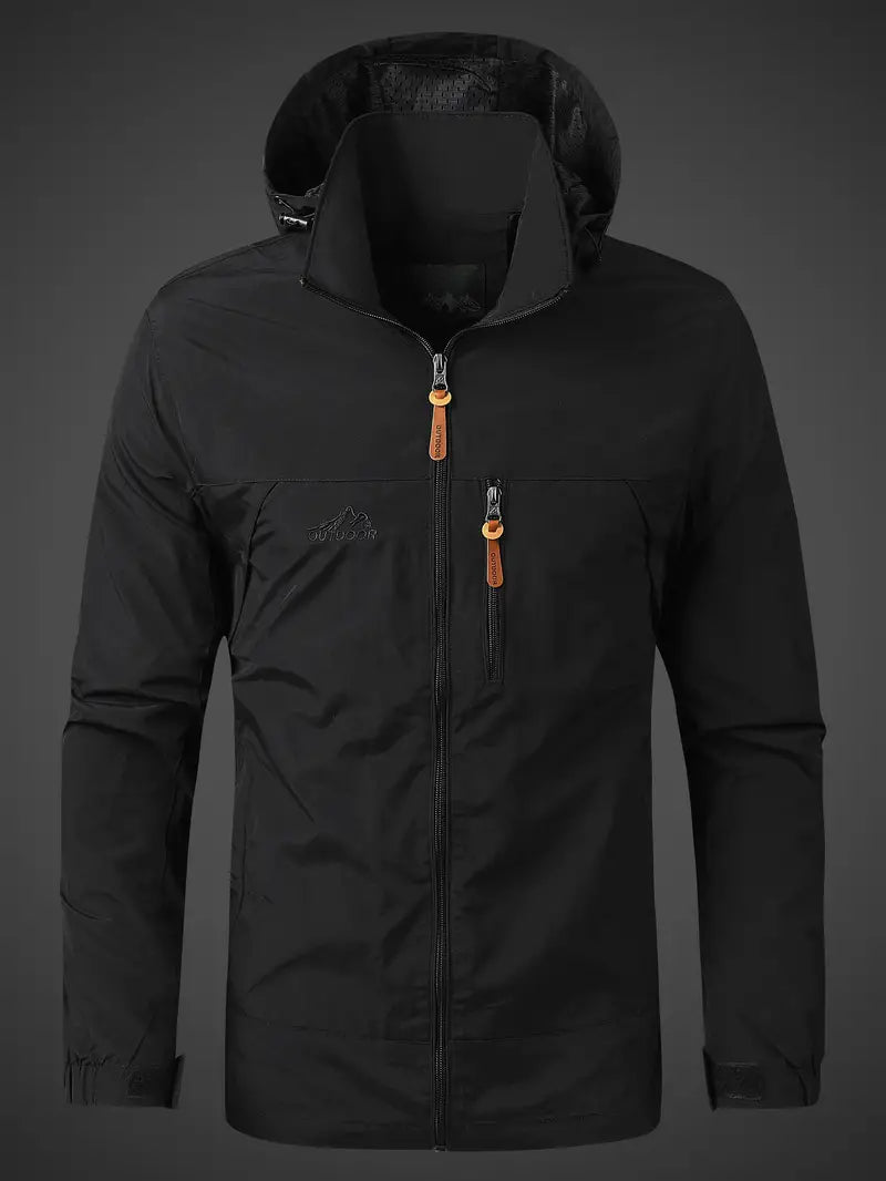 Waterproof Men's Full Zip Windbreaker Jacket