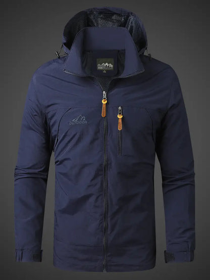 Waterproof Men's Full Zip Windbreaker Jacket