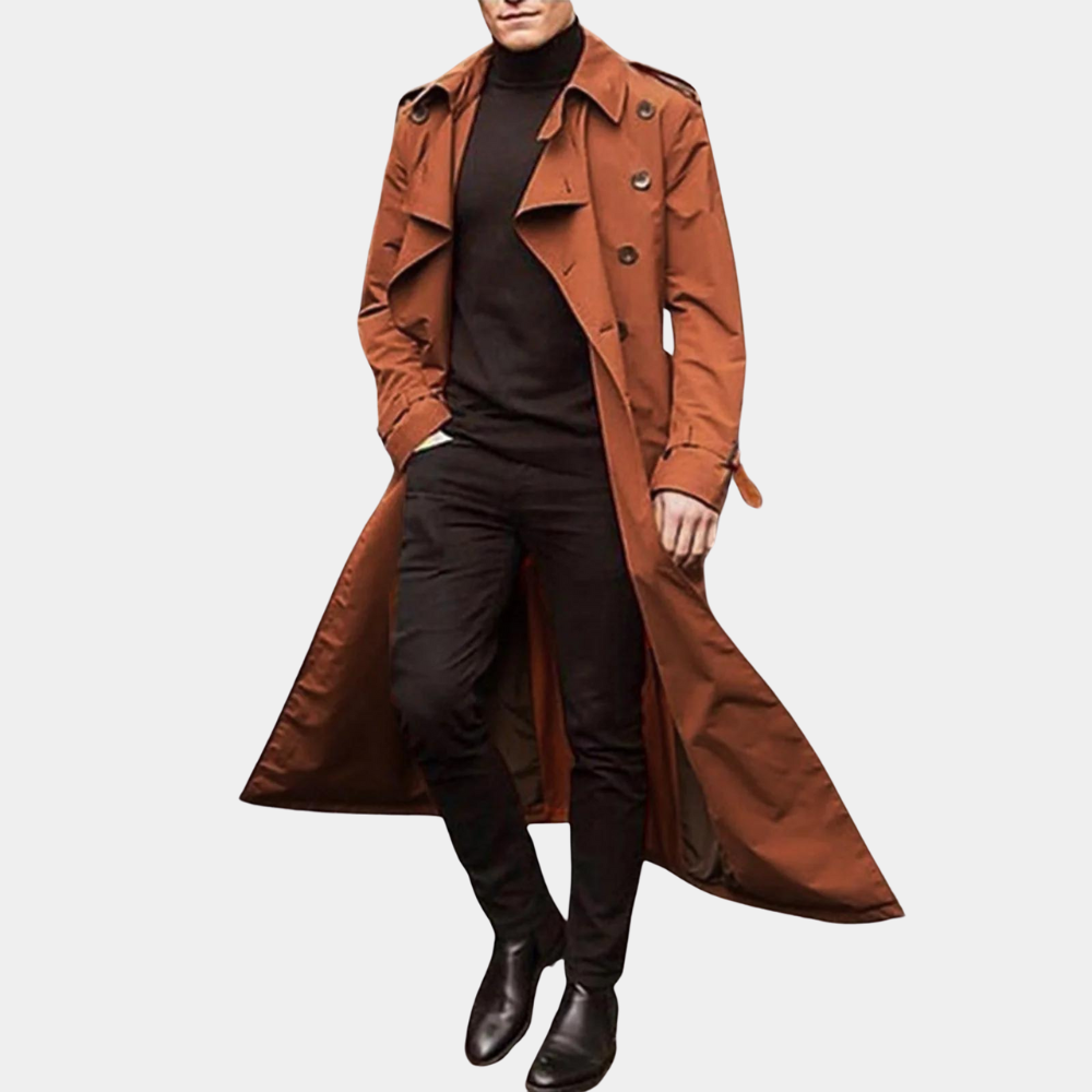 Waterproof Men's Insulated Trench Coat - ModishWorld