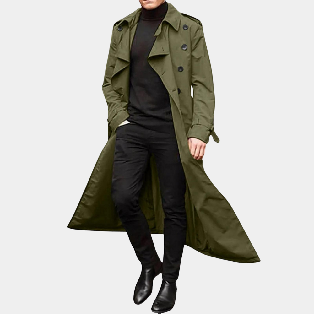 Waterproof Men's Insulated Trench Coat