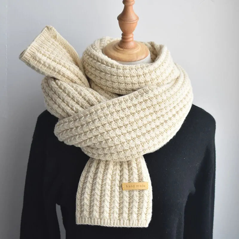Soft Women's Long Knitted Scarf