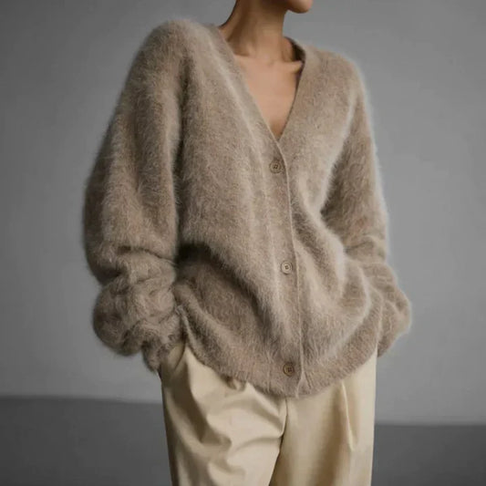 Classic Ladies Crew Neck Cardigan - Modish World