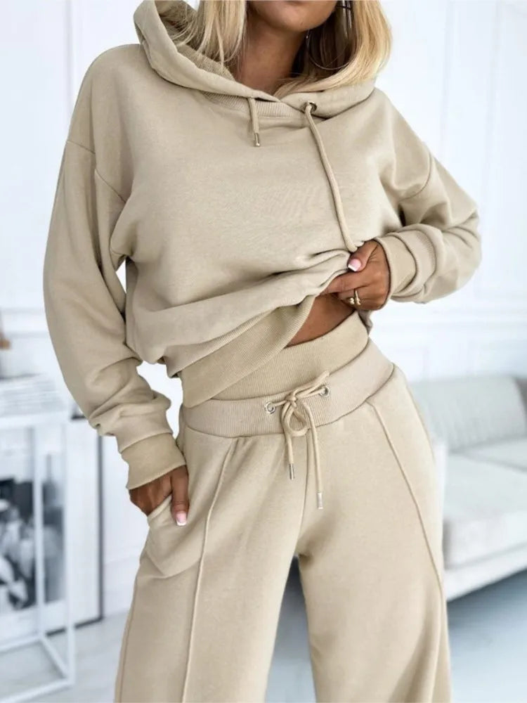 Ladies 2 Piece Tracksuit - Hoodie and Jogger Pants