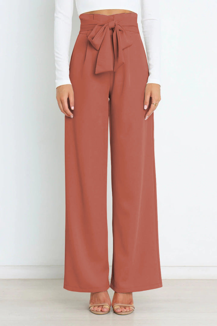 Comfortable Fit Wide Leg Women's Trousers