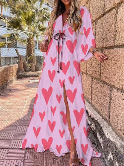 Vibrant Floral Long Maxi Dress for Women