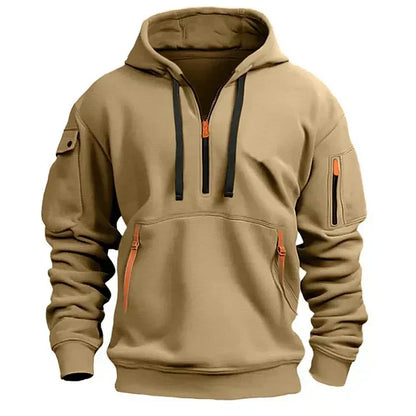 Men's Zip Up Hoodie with Extra Pockets