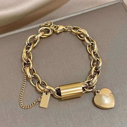 Bold Chunky Gold Cuff Bracelet - Modish World