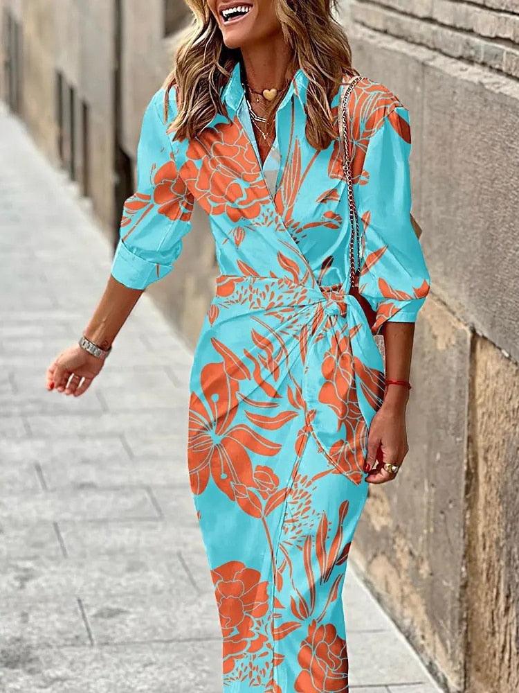 Stylish Women's Wrap Around Dress